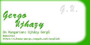 gergo ujhazy business card